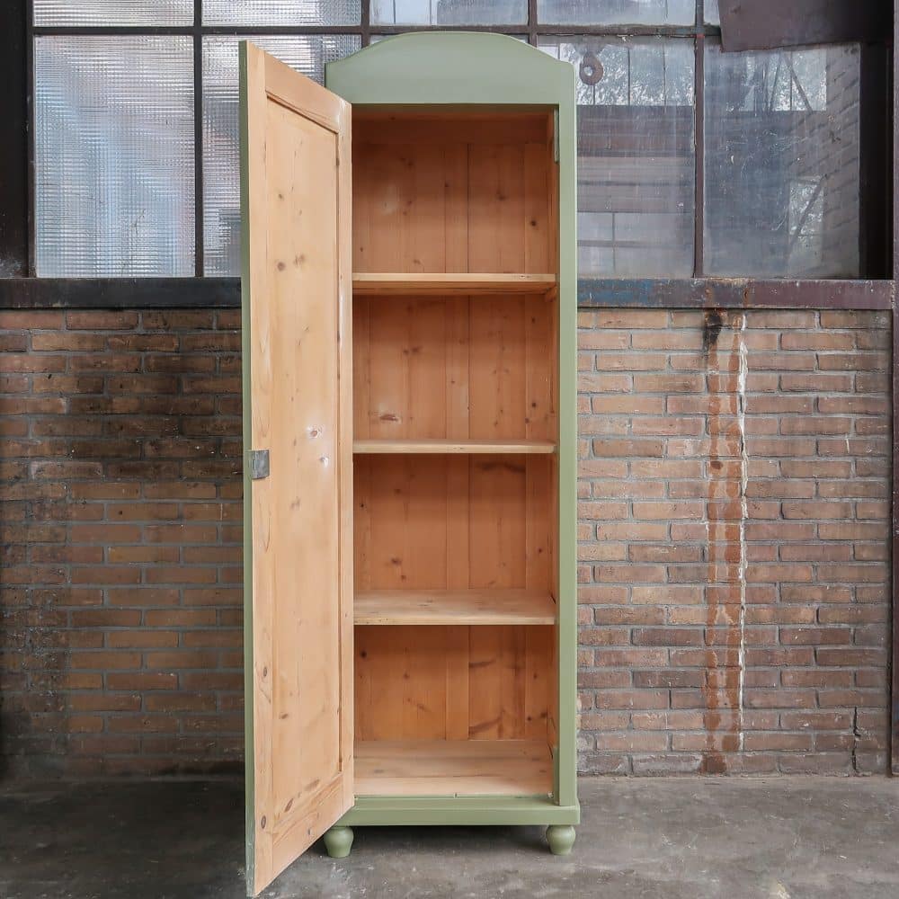 Groene eendeurs linnenkast - Afbeelding 3