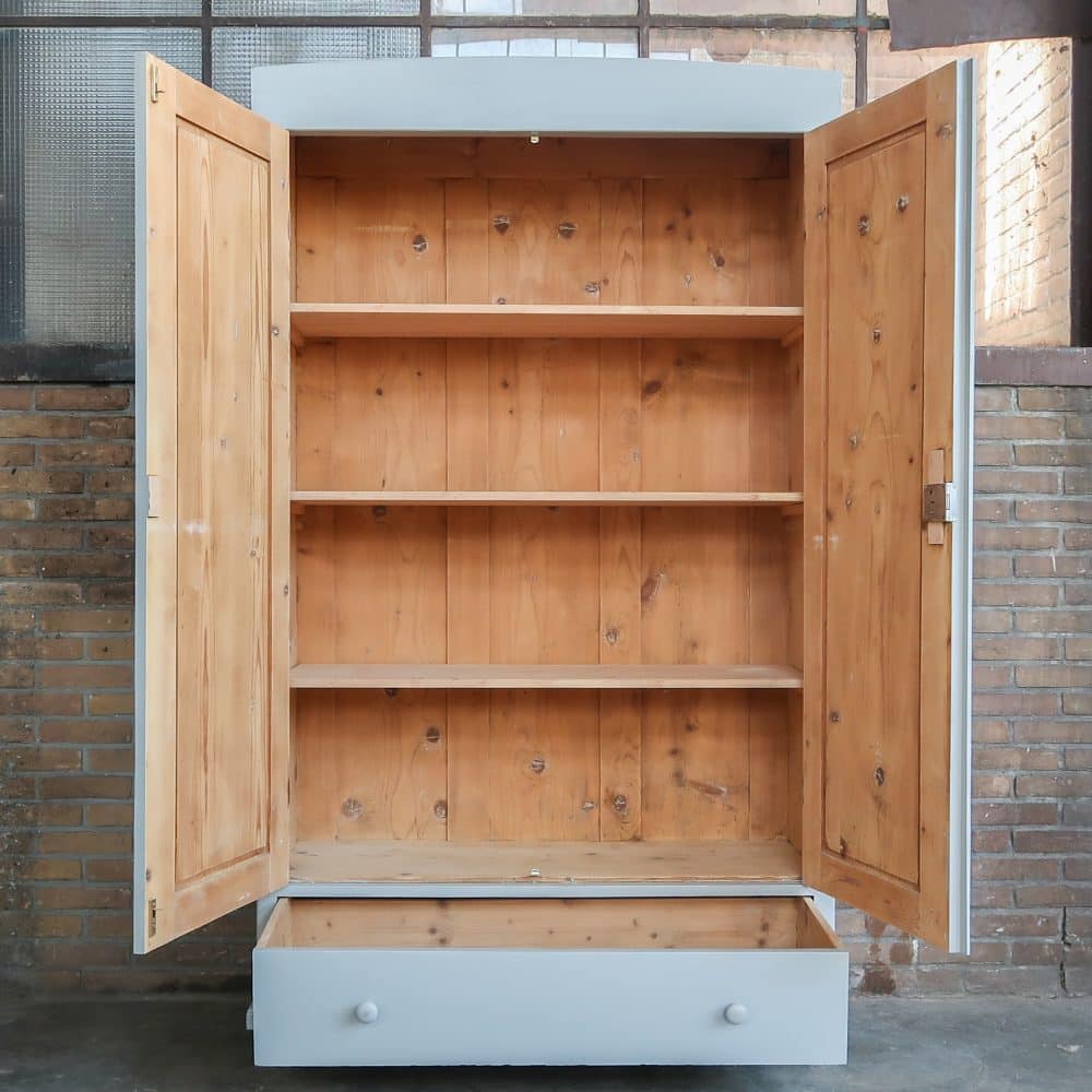 Brocante kledingkast - Afbeelding 3