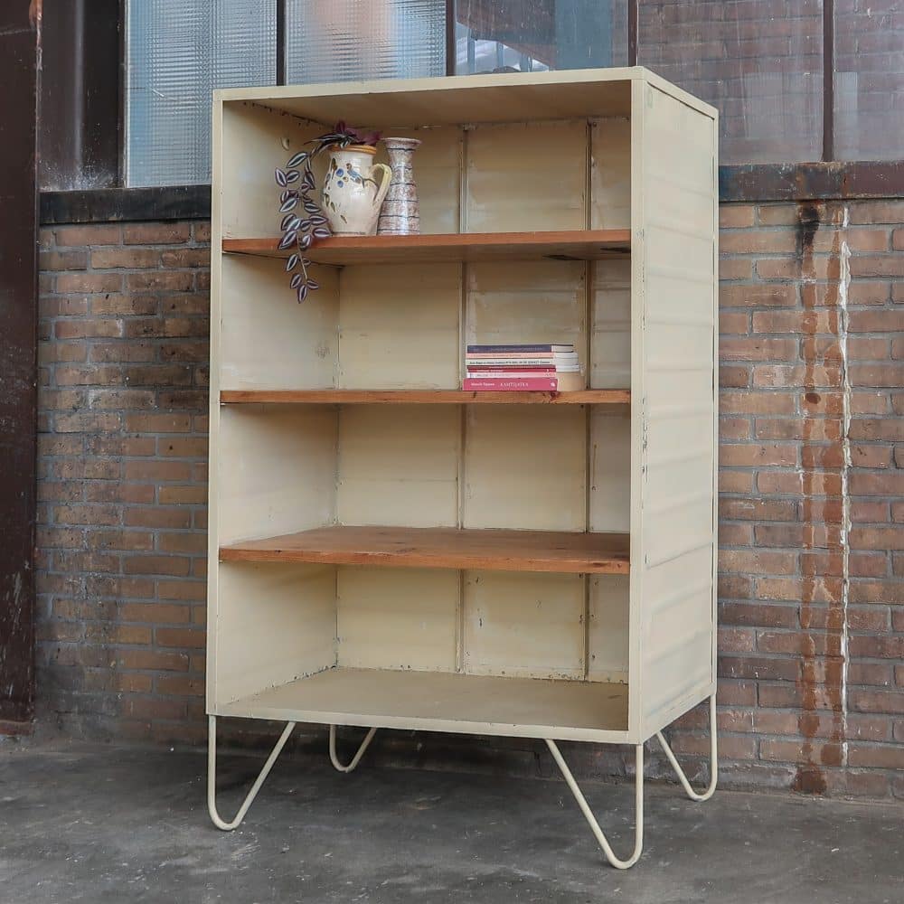 Vintage metalen kast - Afbeelding 2
