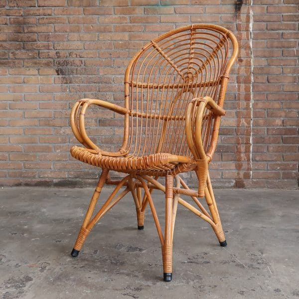 Vintage rotan stoel