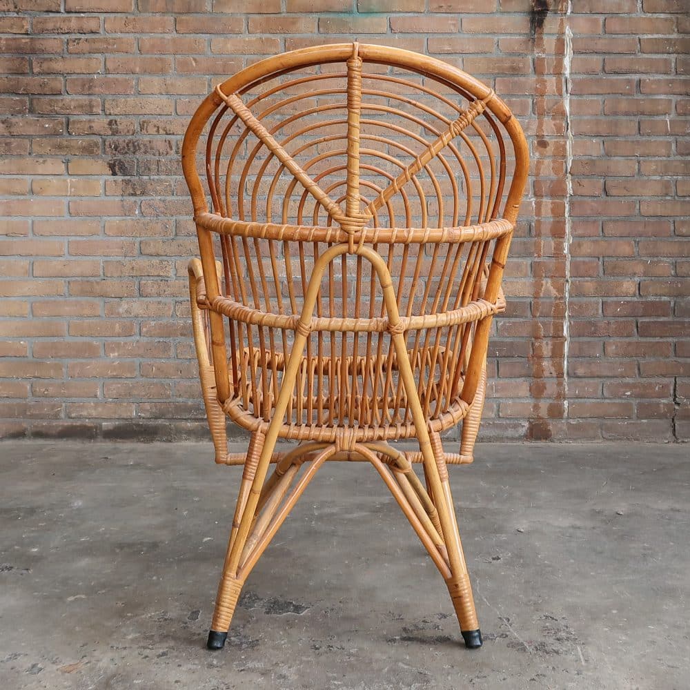 Vintage rotan stoel - Afbeelding 4