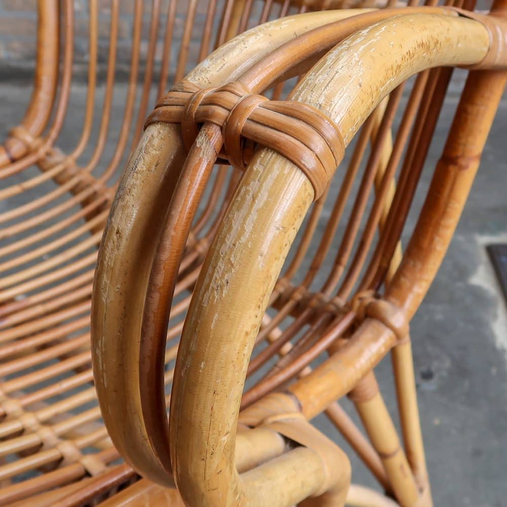 Vintage rotan stoel - Afbeelding 6