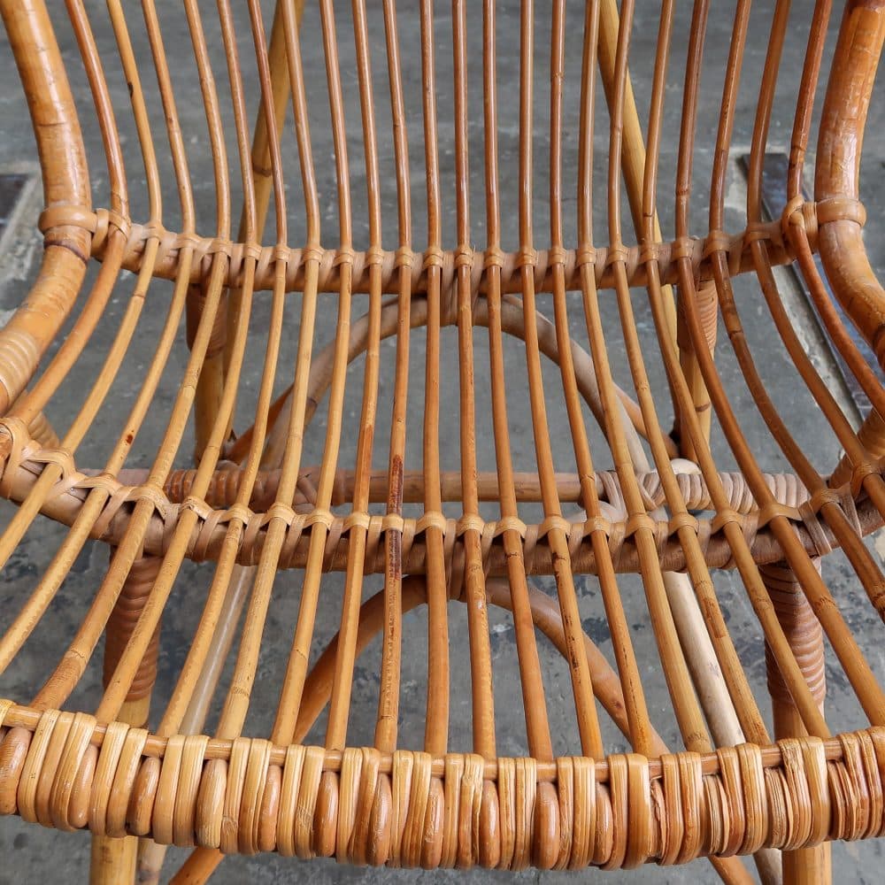 Vintage rotan stoel - Afbeelding 8