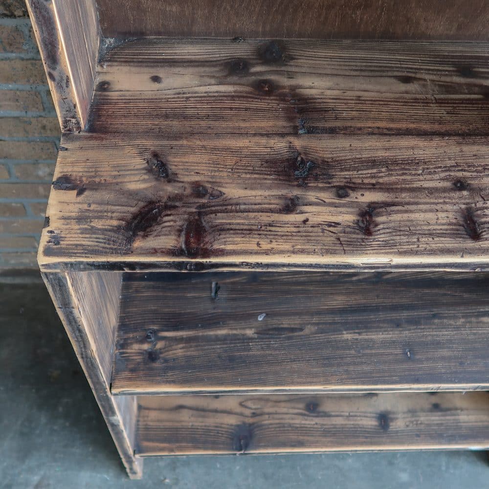 Hoge brocante boekenkast - Afbeelding 5