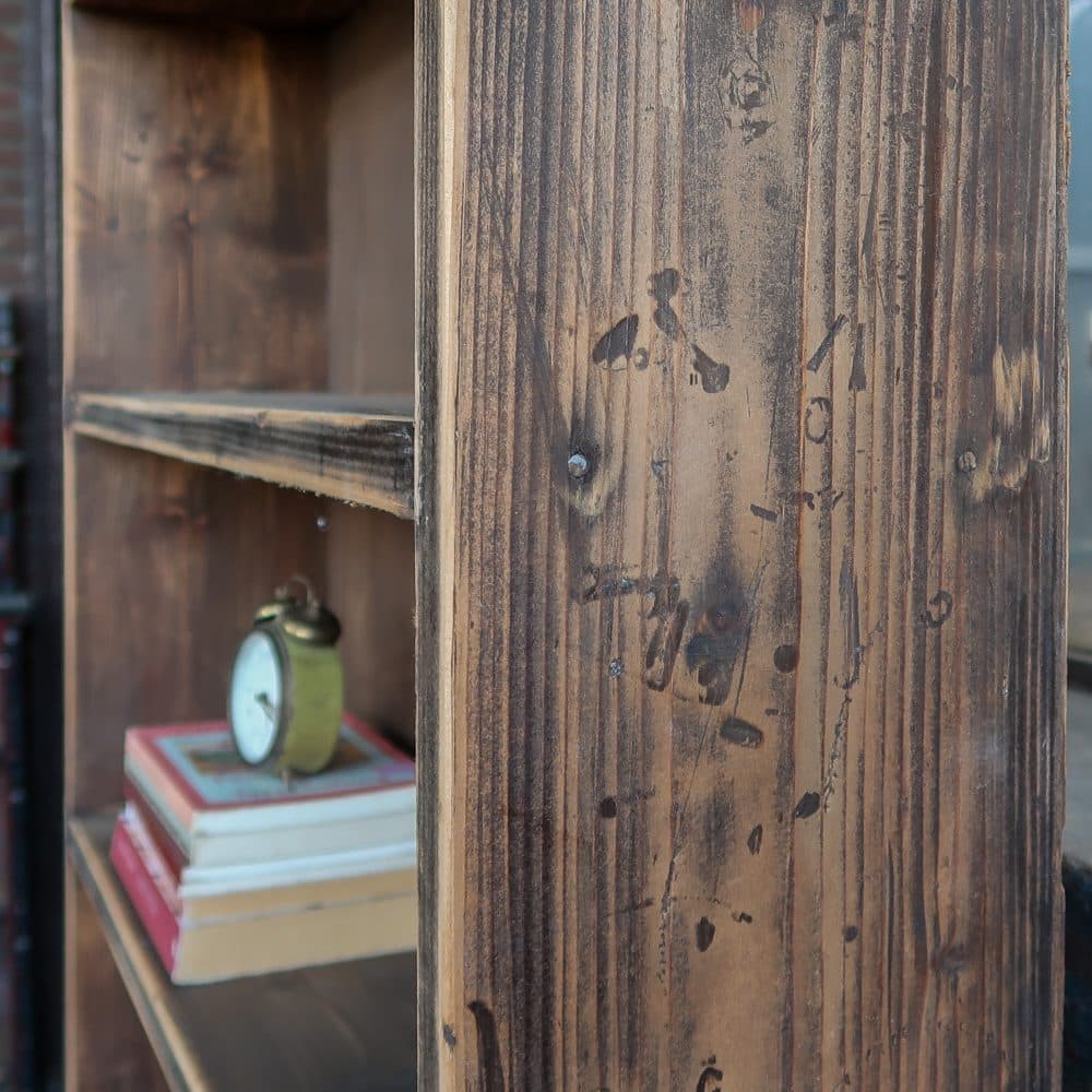 Hoge brocante boekenkast - Afbeelding 4