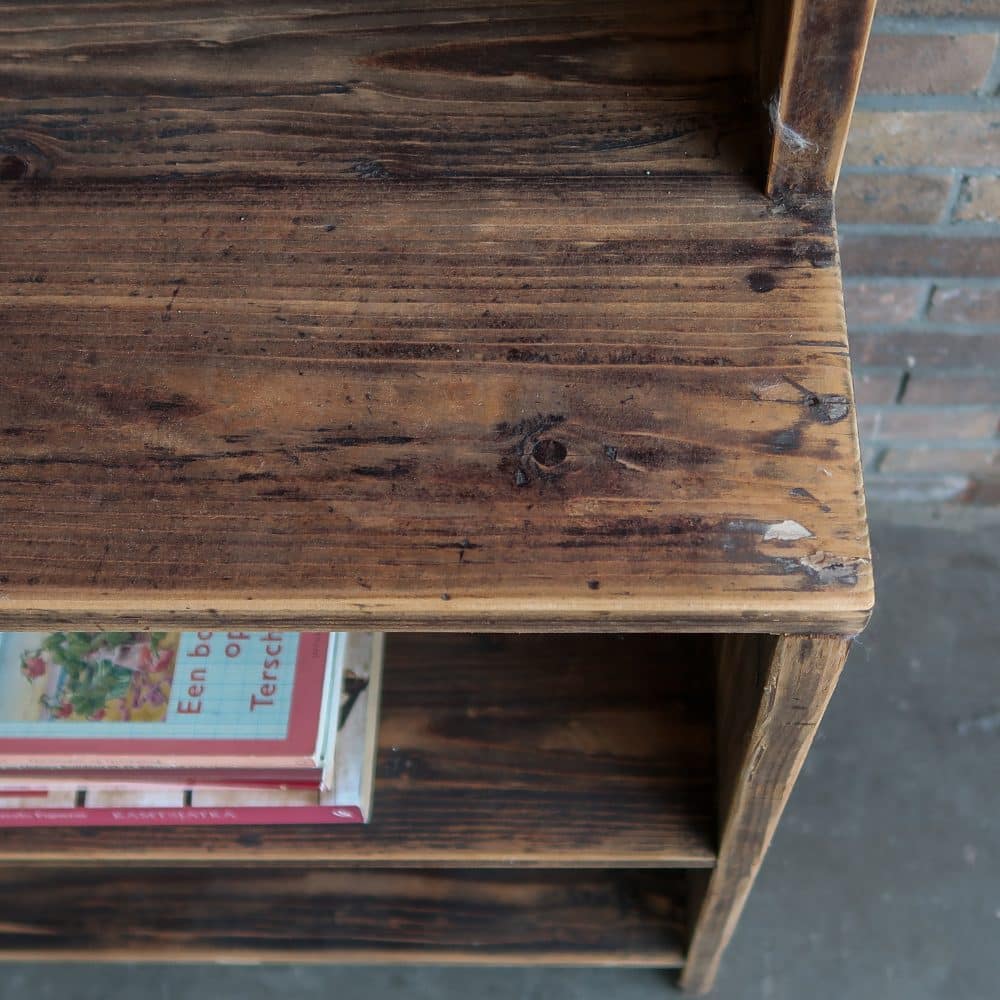 Hoge brocante boekenkast - Afbeelding 6