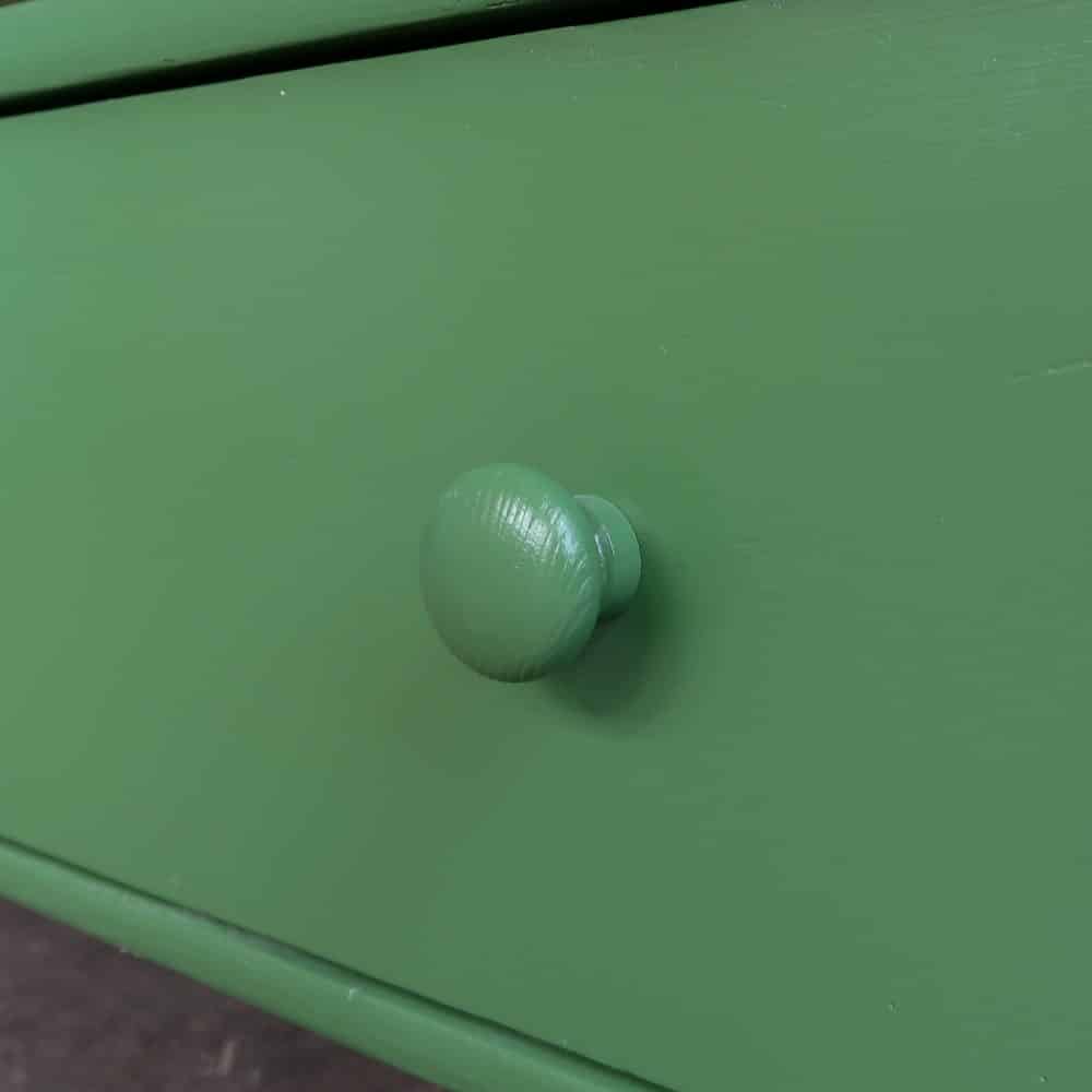 Brocante groene vitrinekast - Afbeelding 8