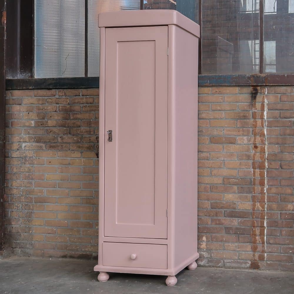 Roze eendeurs linnenkast - Afbeelding 2