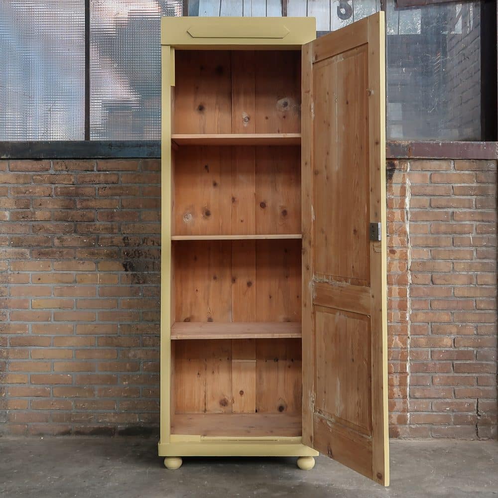 Brocante eendeurs linnenkast - Afbeelding 3
