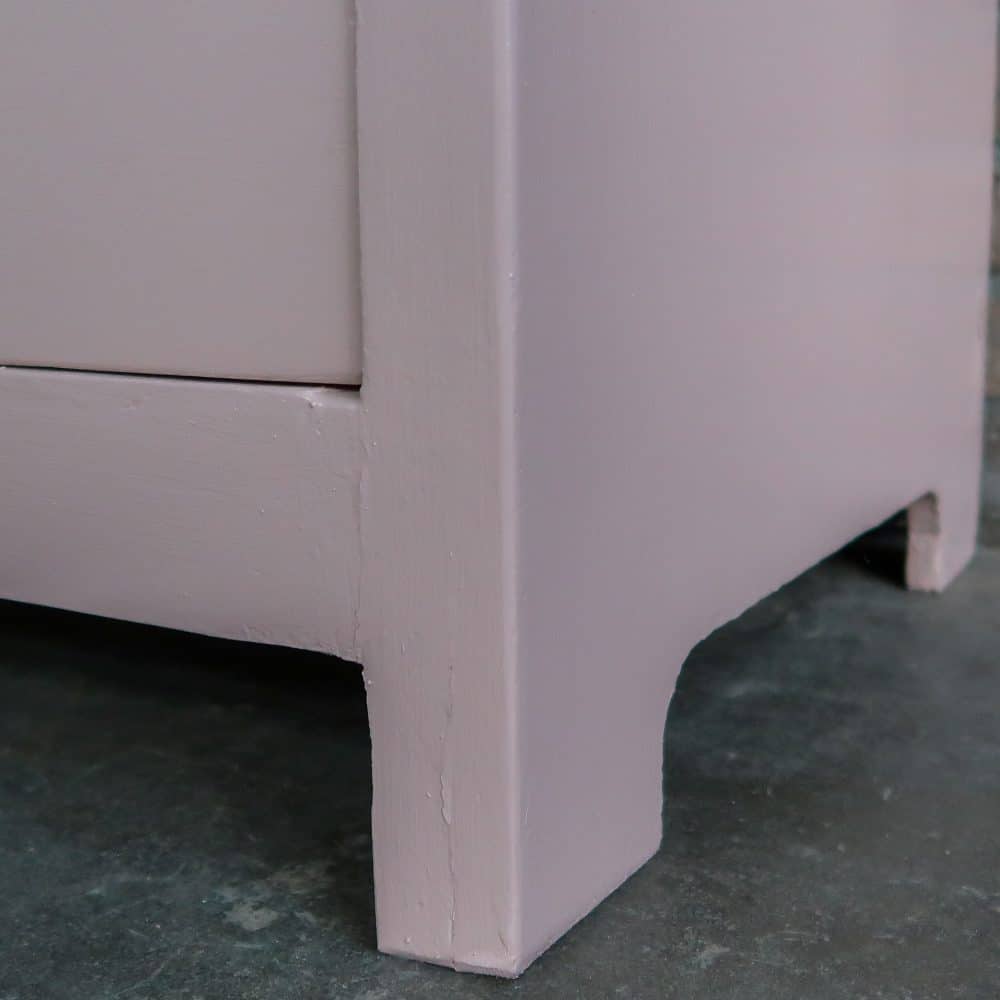 Brocante roze linnenkast - Afbeelding 8