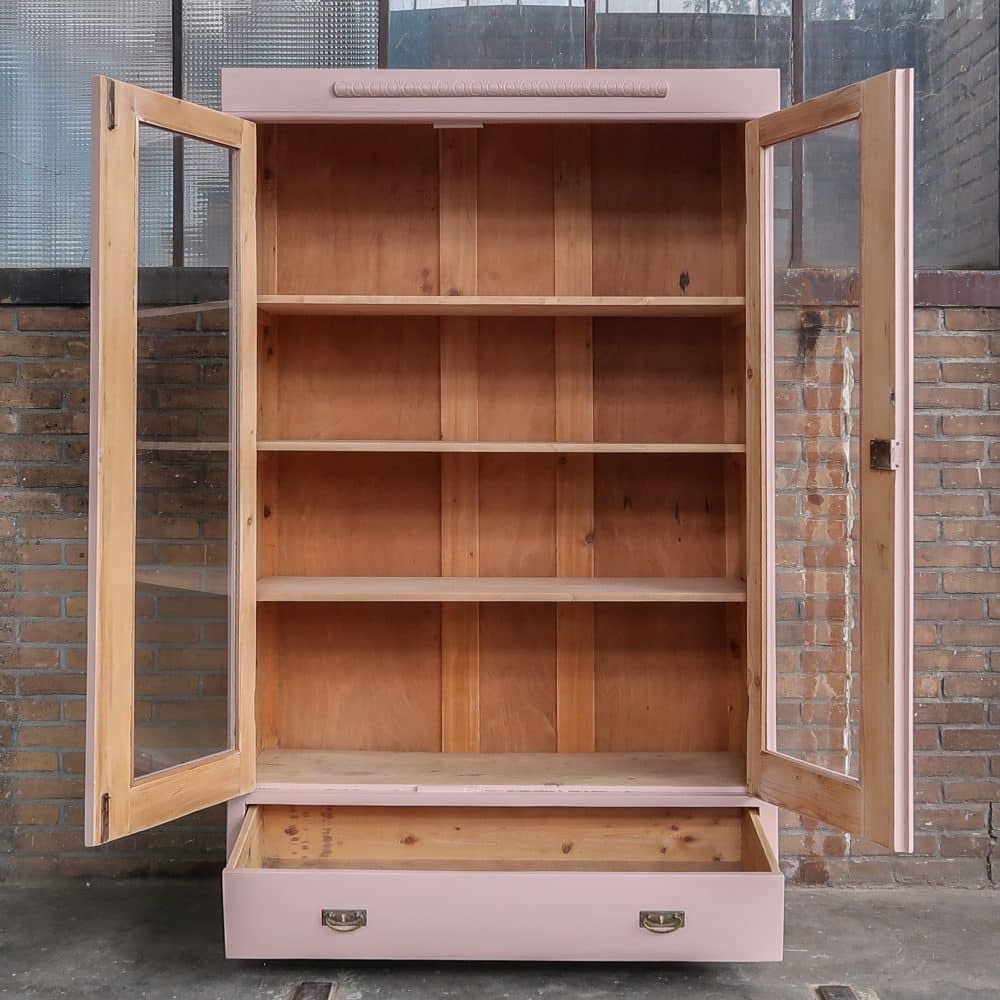Roze vitrinekast - Afbeelding 3