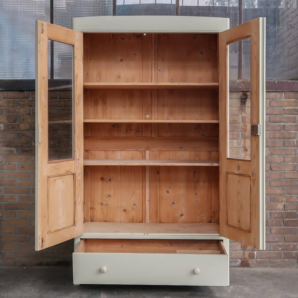 Brocante vitrinekast - Afbeelding 3