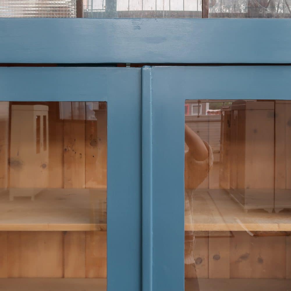 Blauwe vitrinekast - Afbeelding 4