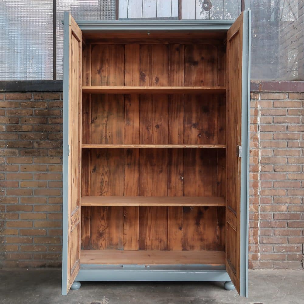 Brocante kledingkast - Afbeelding 3