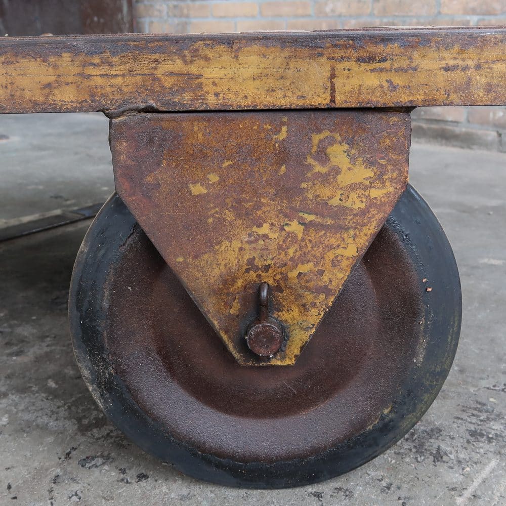Industriële kar - salontafel - Afbeelding 6
