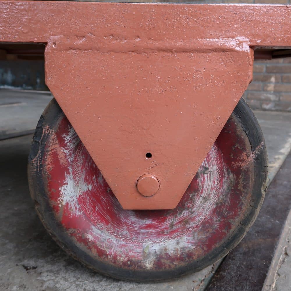 Industriële kar - salontafel - Afbeelding 6
