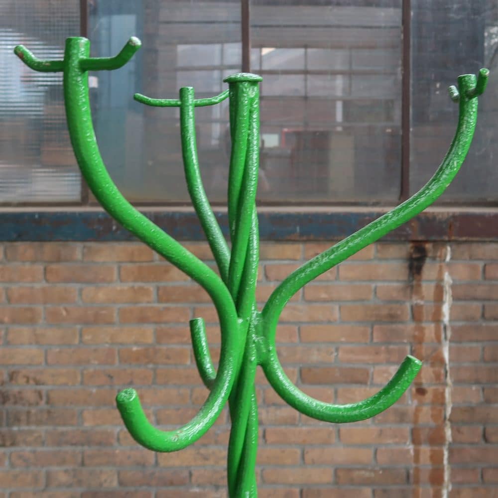 Groene metalen kapstok - Afbeelding 2