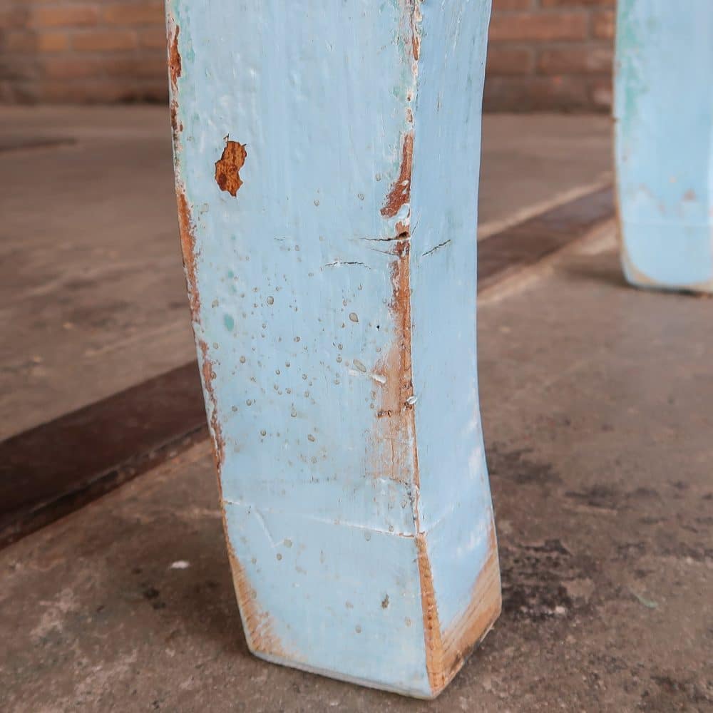 Brocante blauwe bank - Afbeelding 9