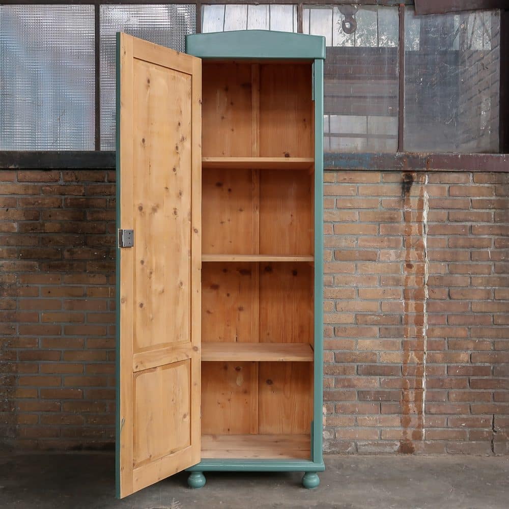 Zeegroene eendeurs linnenkast - Afbeelding 3