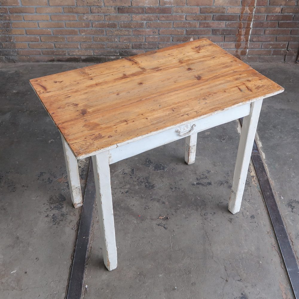 Brocante bureautje met la - Afbeelding 2