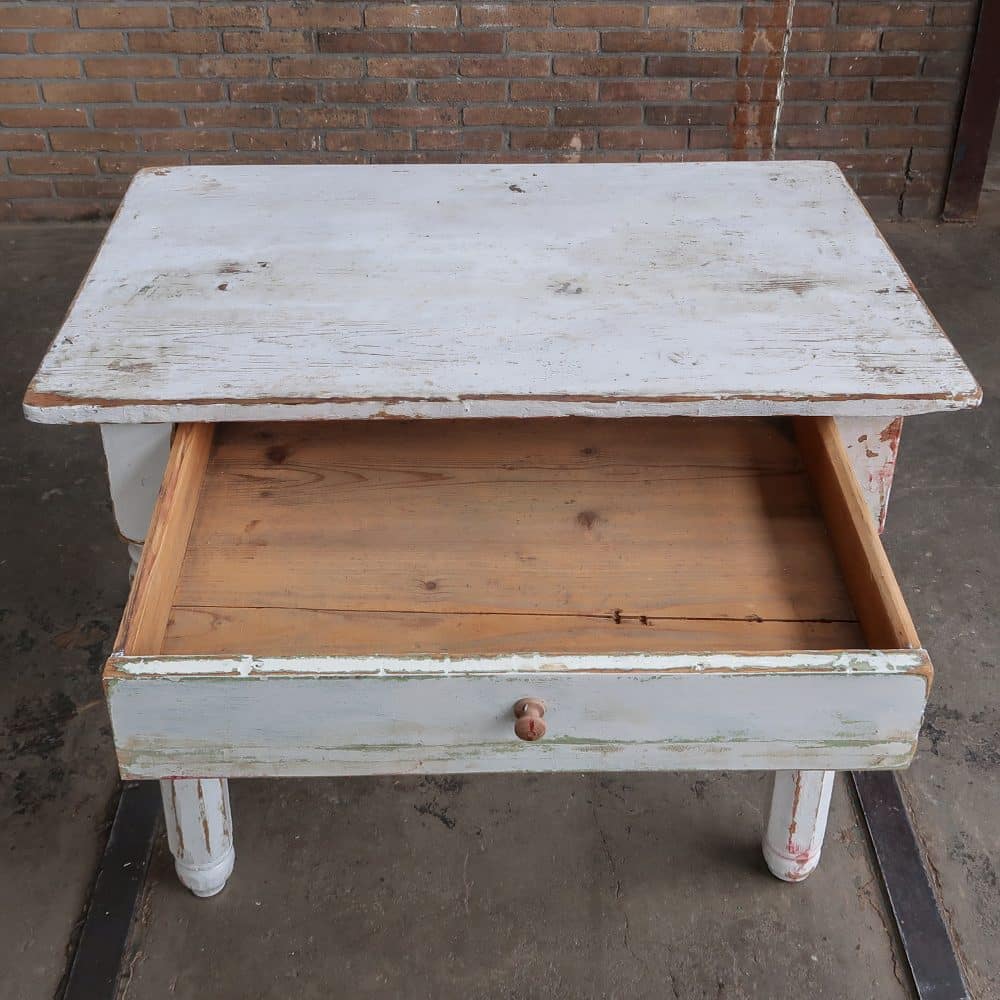 Brocante bureautje met la - Afbeelding 3