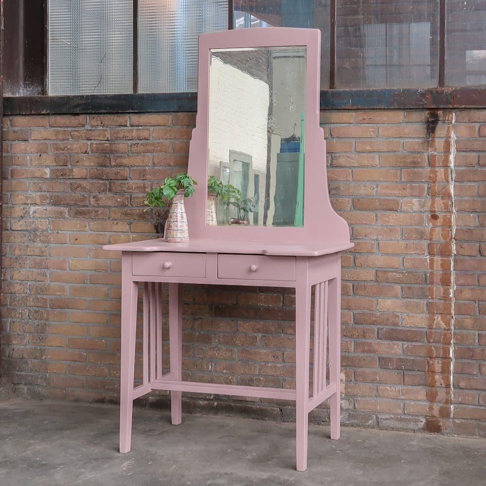 Brocante houten kaptafel - Afbeelding 2