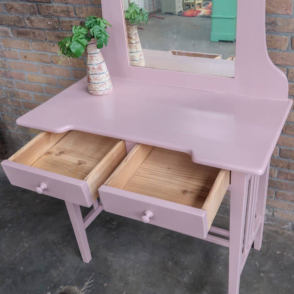 Brocante houten kaptafel - Afbeelding 3