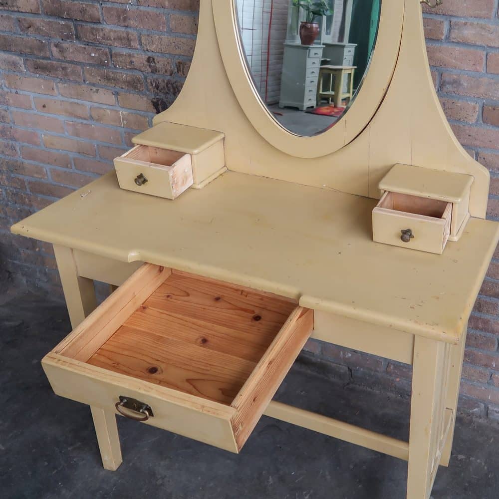 Brocante houten kaptafel - Afbeelding 3