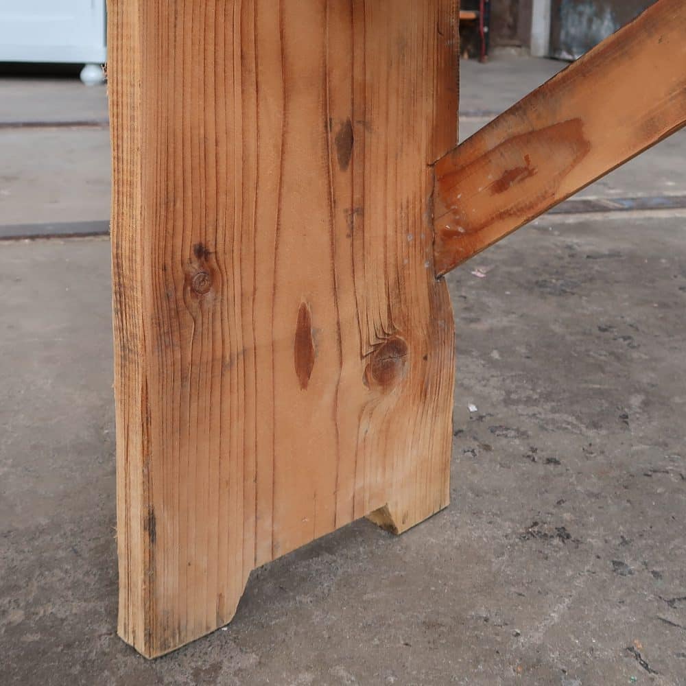 Brocante houten bank - Afbeelding 5