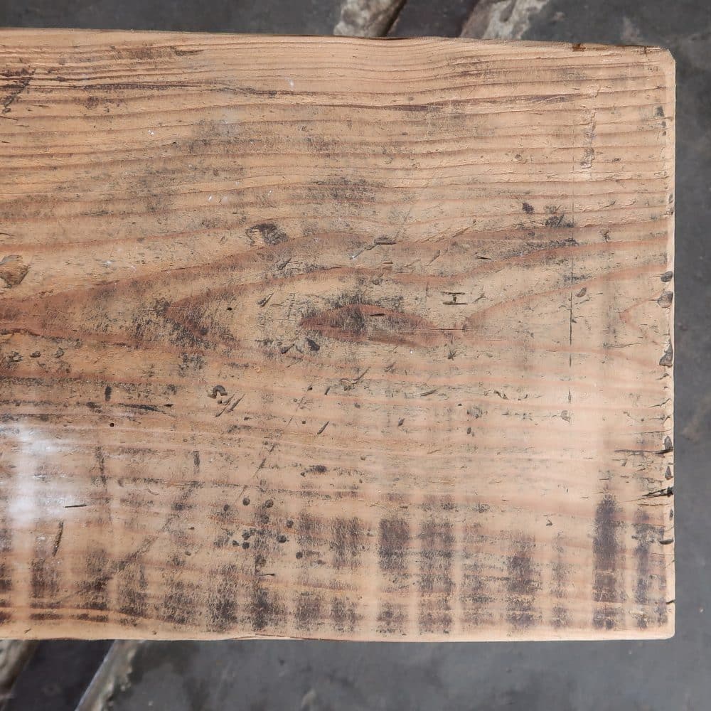 Brocante houten bank - Afbeelding 4