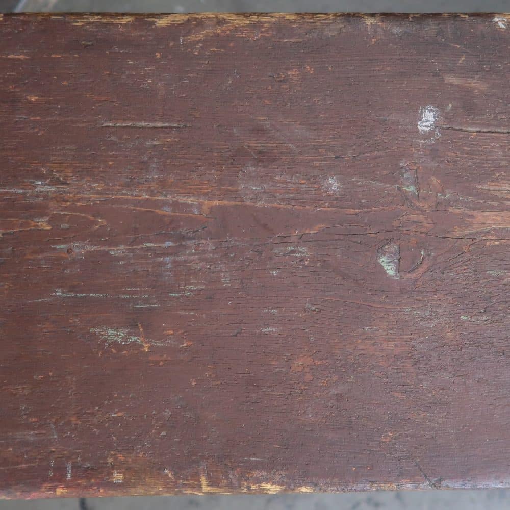 Brocante houten bankje - Afbeelding 4