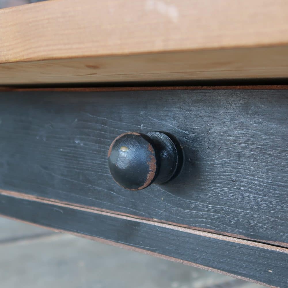 Houten eettafel met zwarte poten - Afbeelding 4