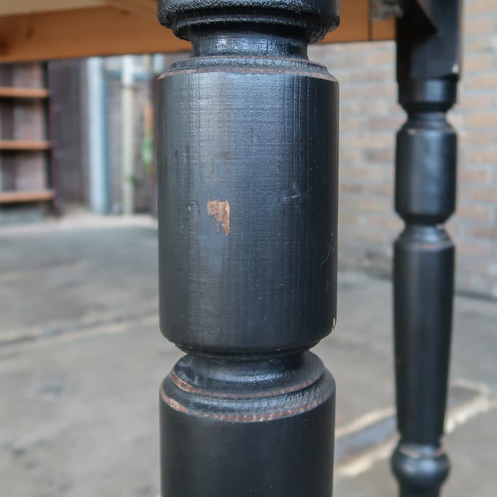 Houten eettafel met zwarte poten - Afbeelding 10