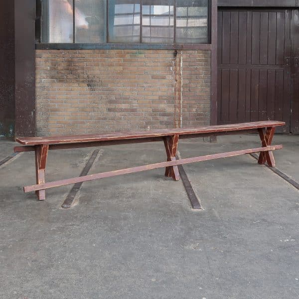 Brocante houten bank