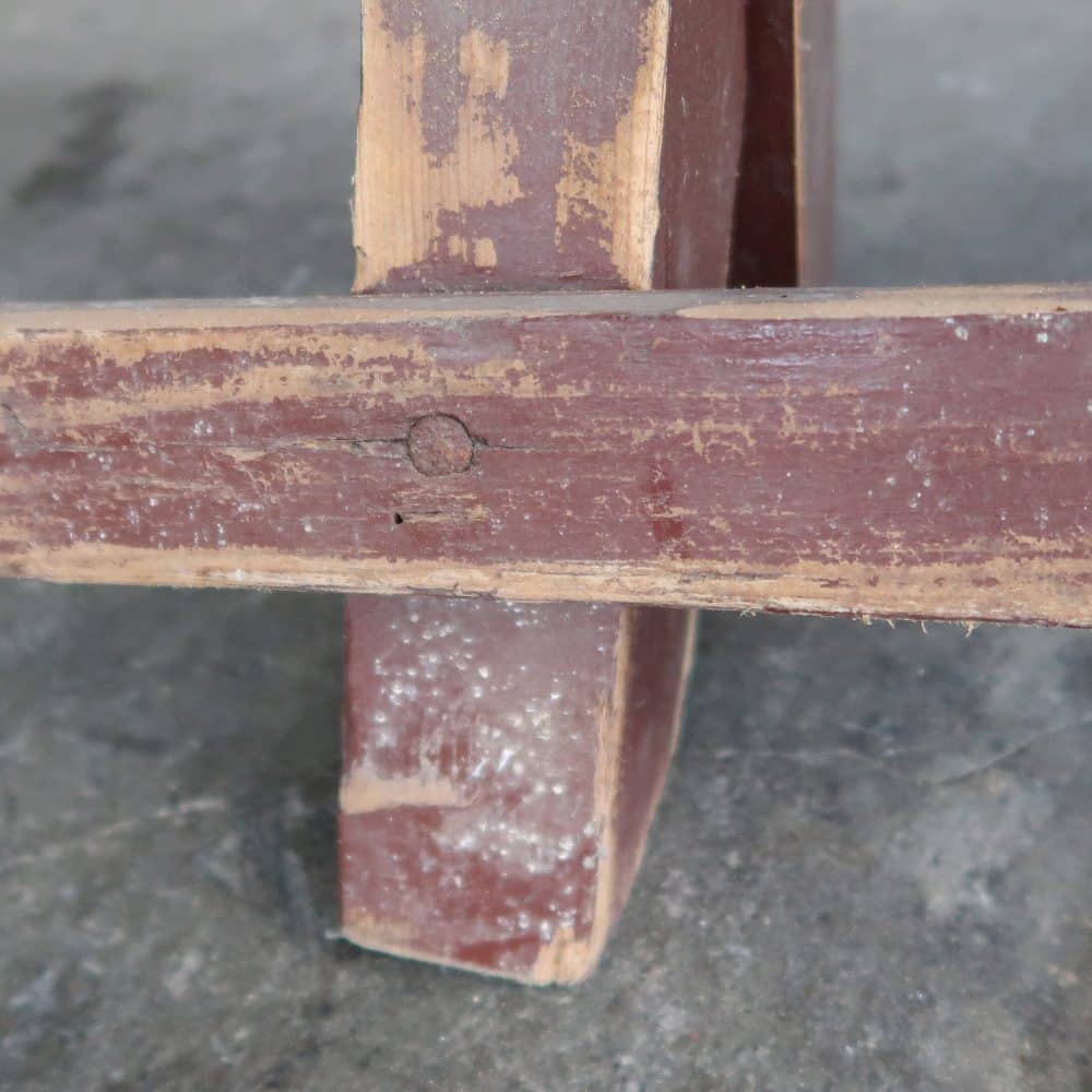 Brocante houten bank - Afbeelding 7