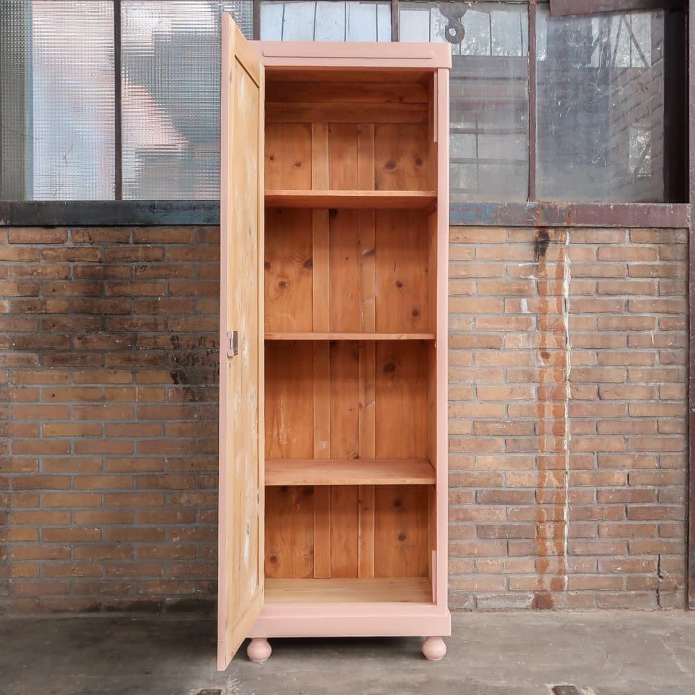 Roze eendeurs linnenkast - Afbeelding 3