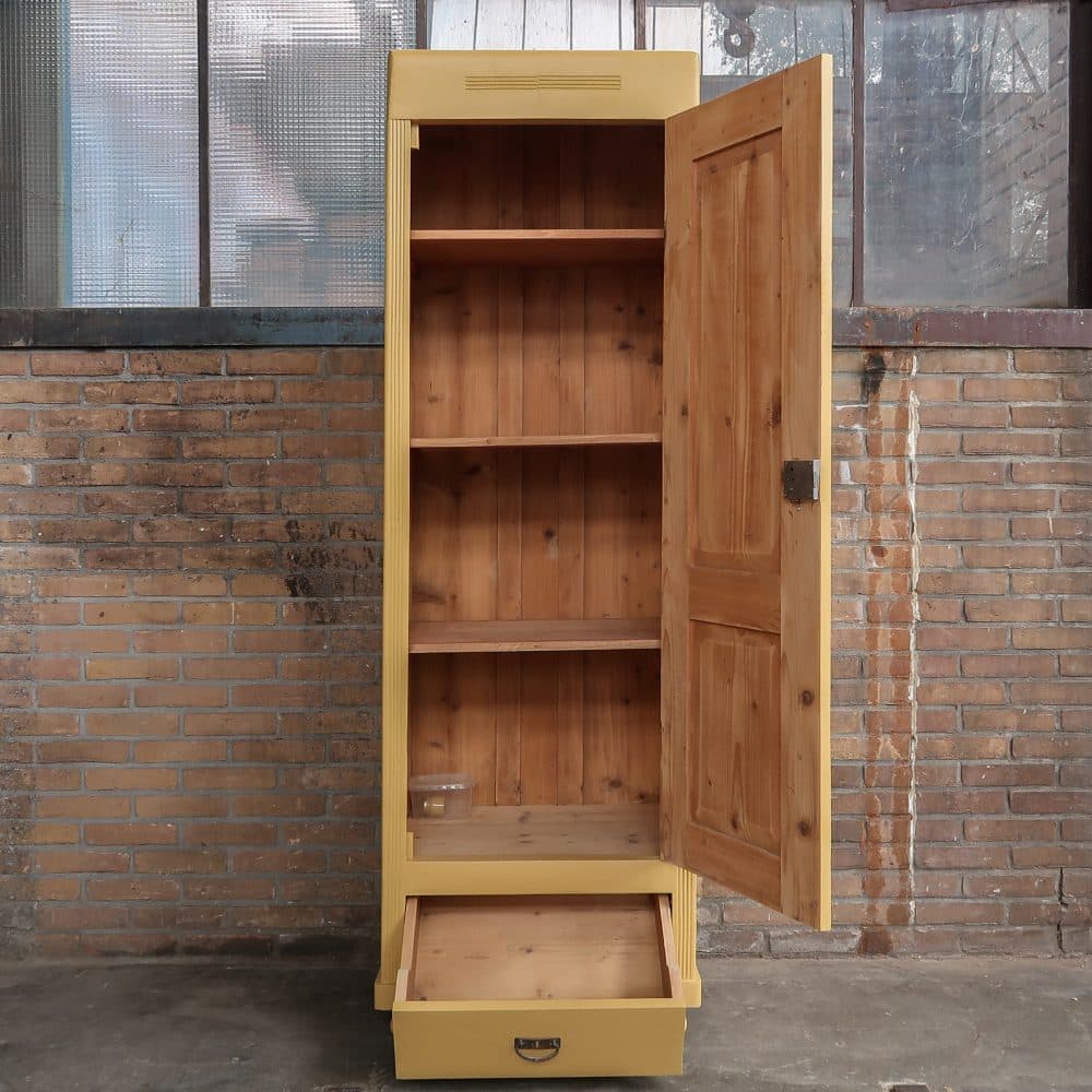 Brocante eendeurs linnenkast - Afbeelding 3