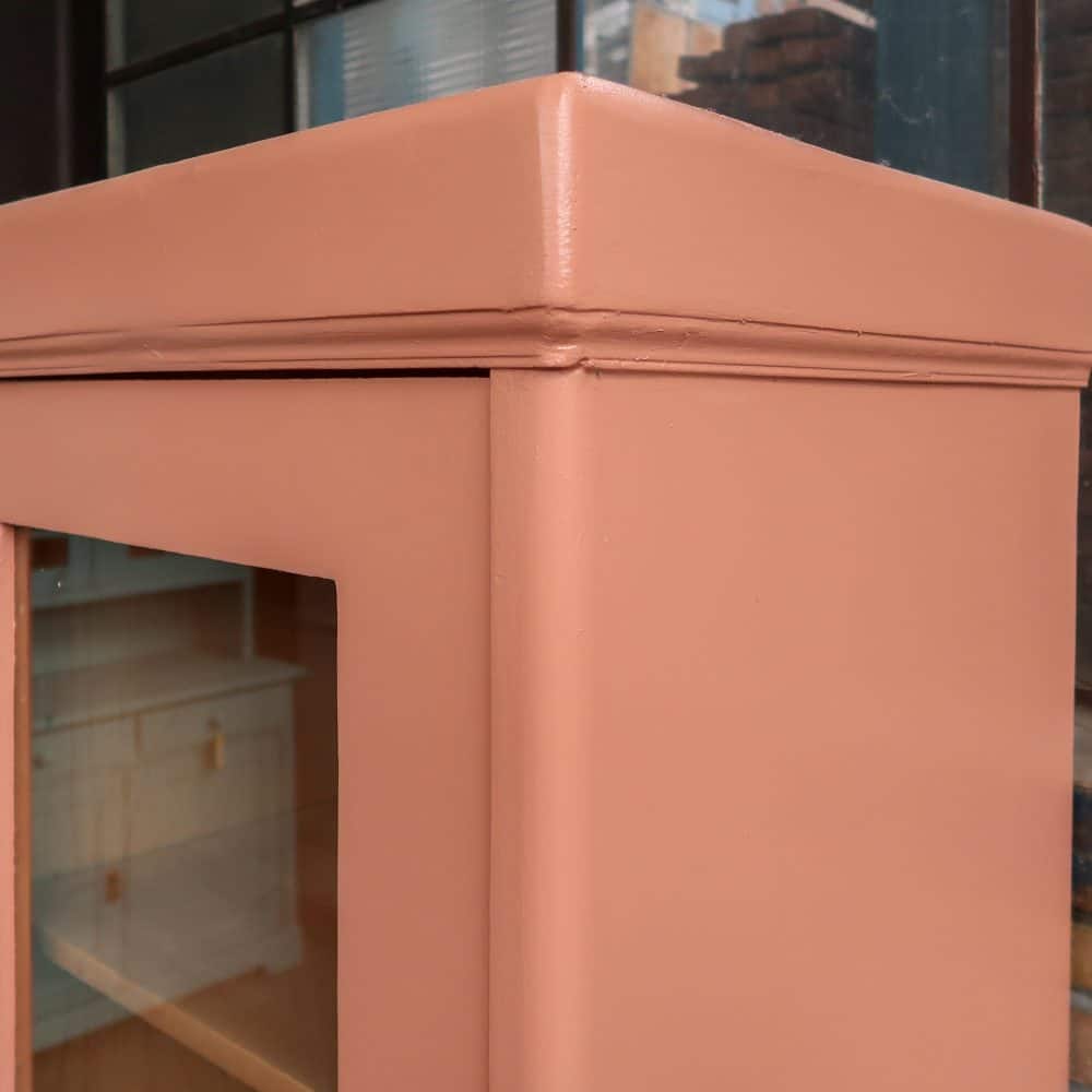 Roze eendeurs vitrinekast - Afbeelding 5