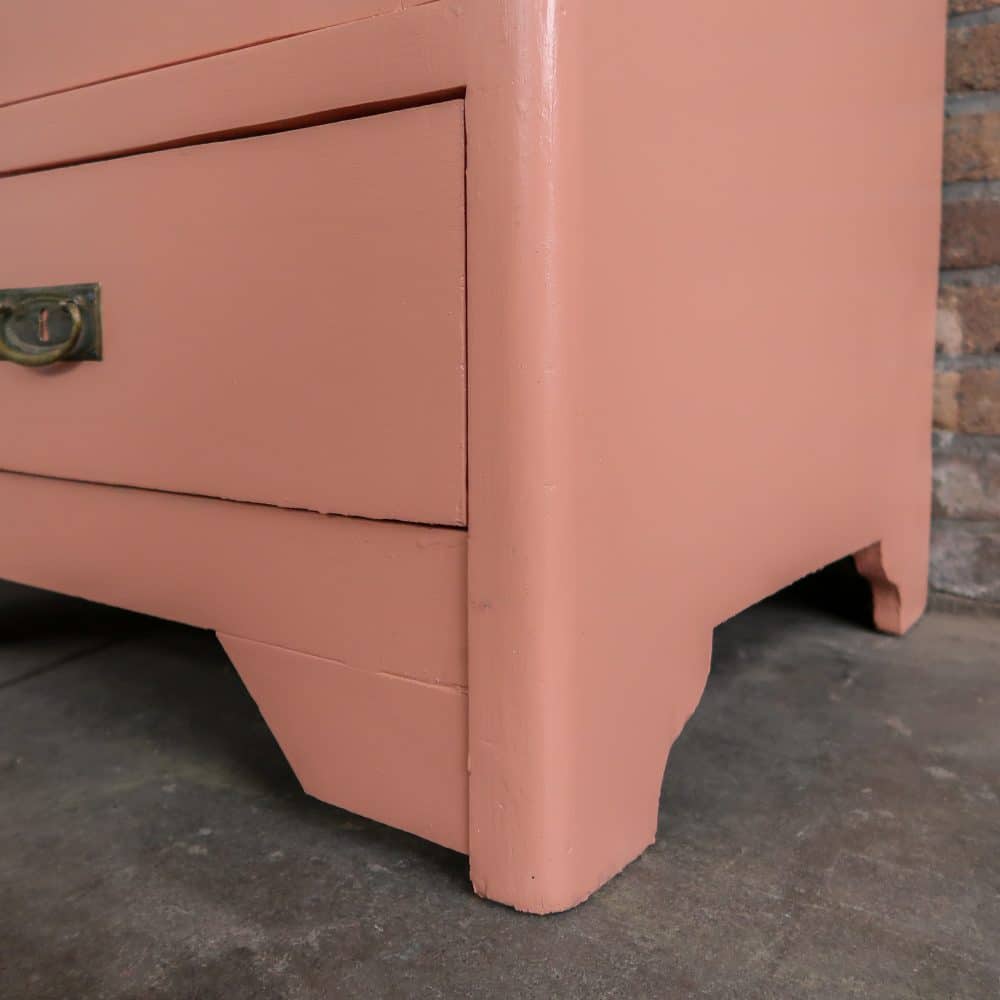 Roze eendeurs vitrinekast - Afbeelding 8