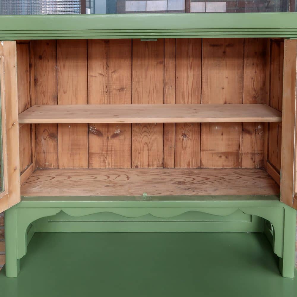 Groene brocante buffetkast - Afbeelding 4