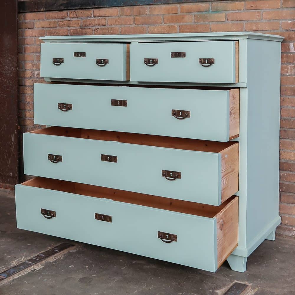 Grote brocante ladekast - Afbeelding 3