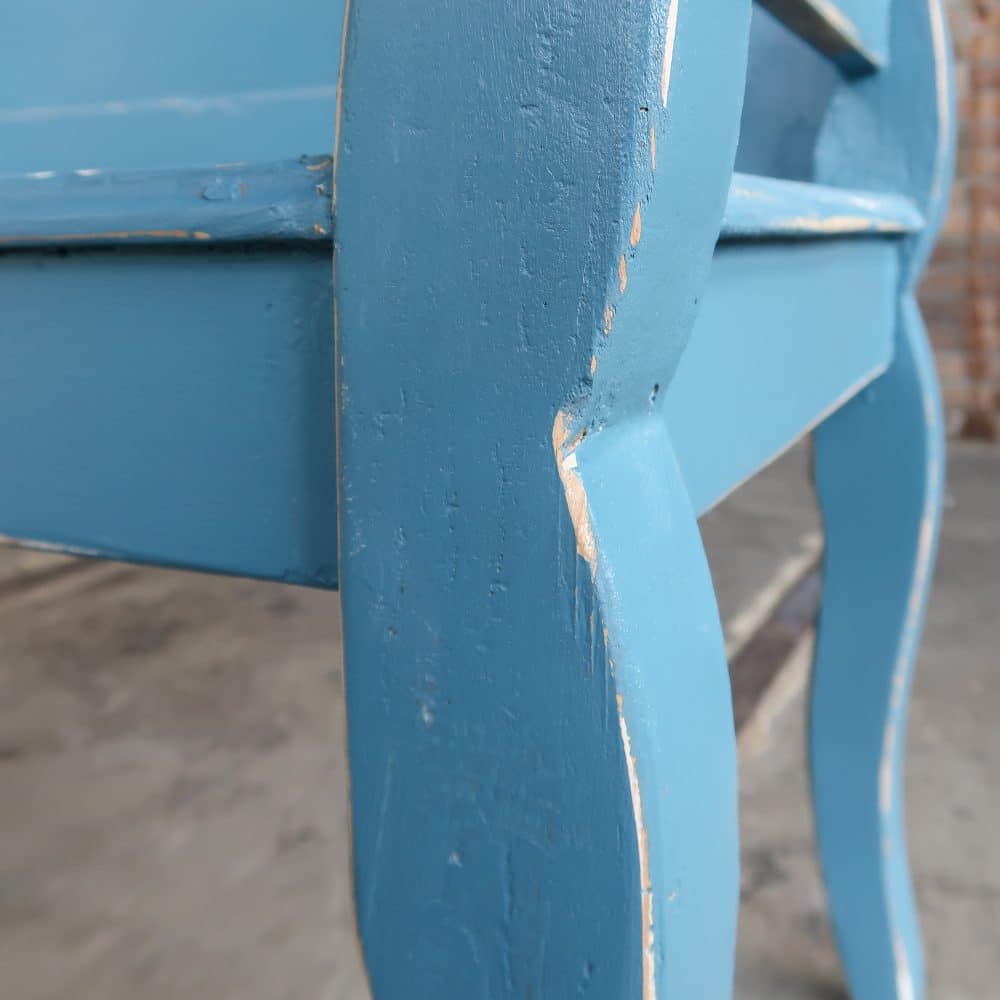 Brocante blauwe bank - Afbeelding 9