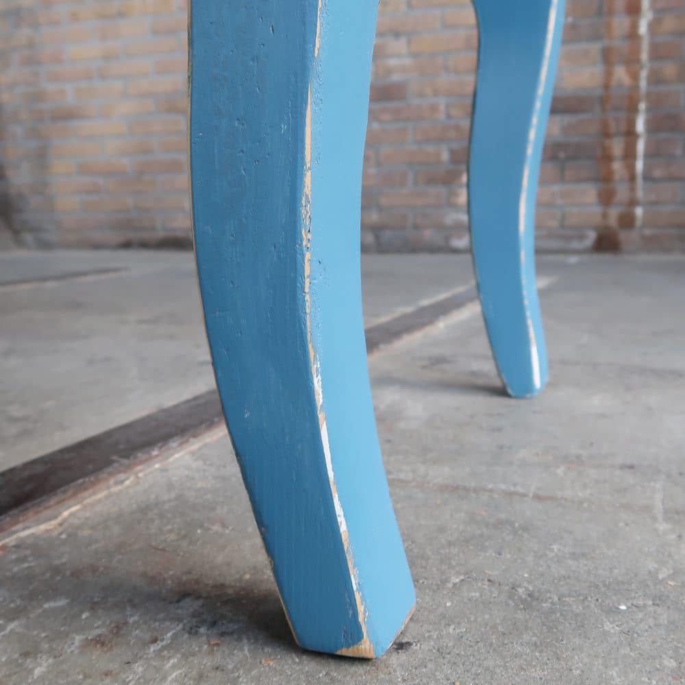 Brocante blauwe bank - Afbeelding 10