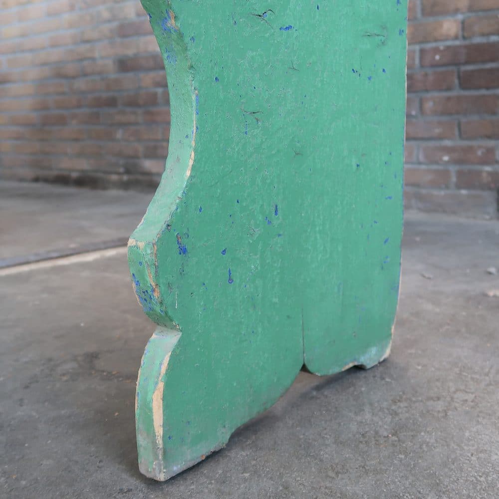 Houten brocante hoekbank - Afbeelding 12