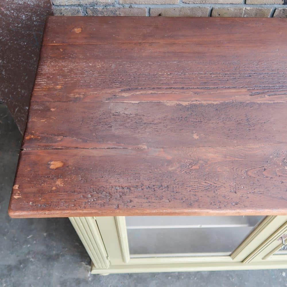 Brocante vitrinekast/dressoir - Afbeelding 6