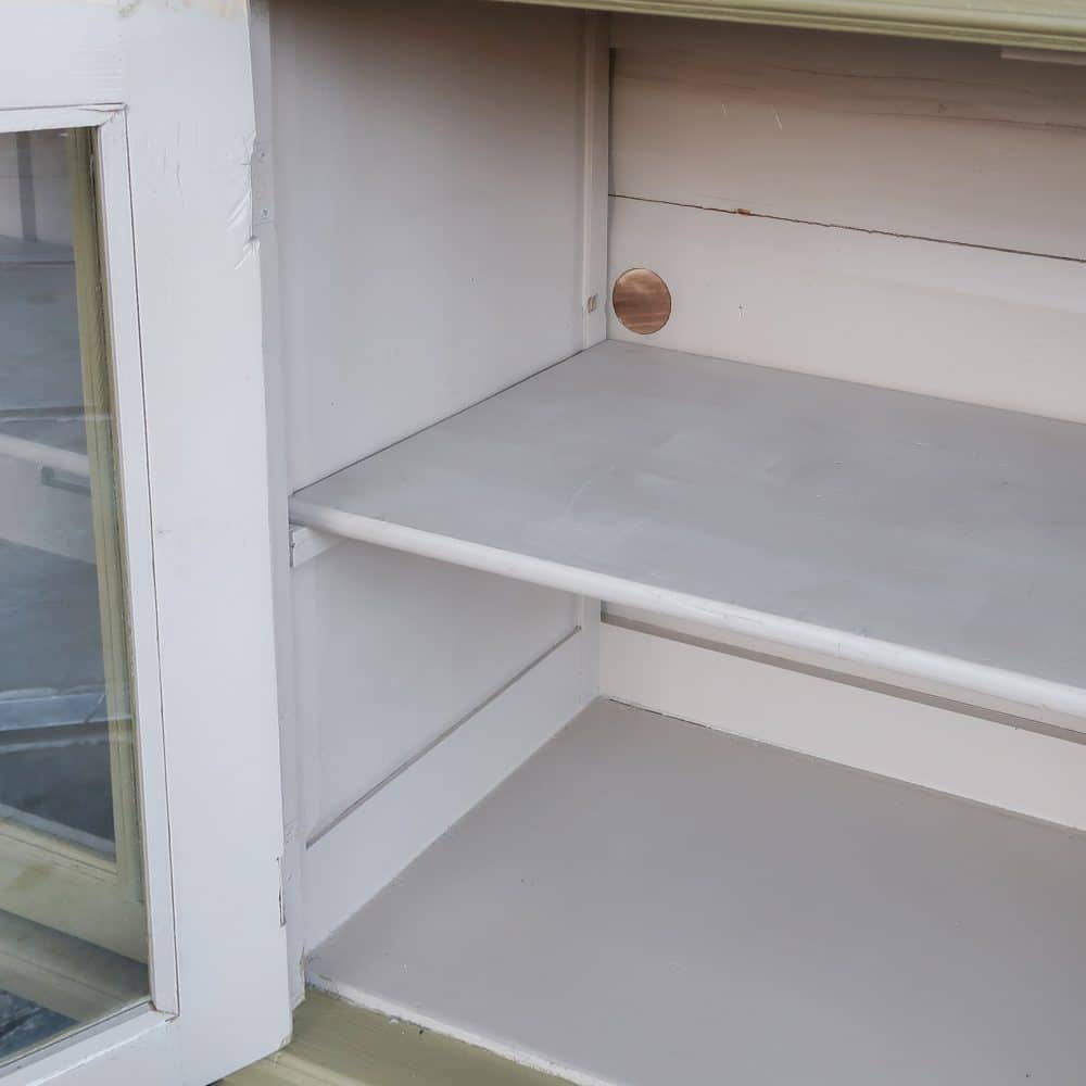 Brocante vitrinekast/dressoir - Afbeelding 4