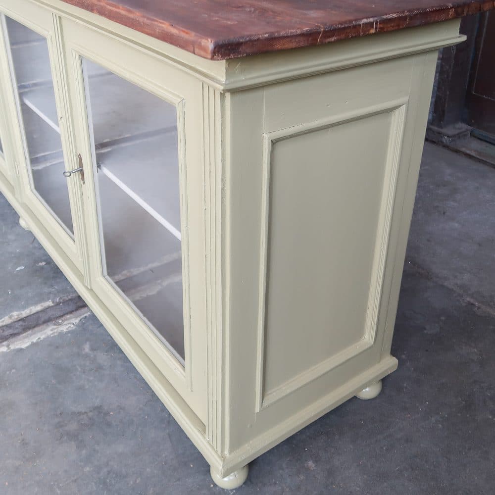 Brocante vitrinekast/dressoir - Afbeelding 8