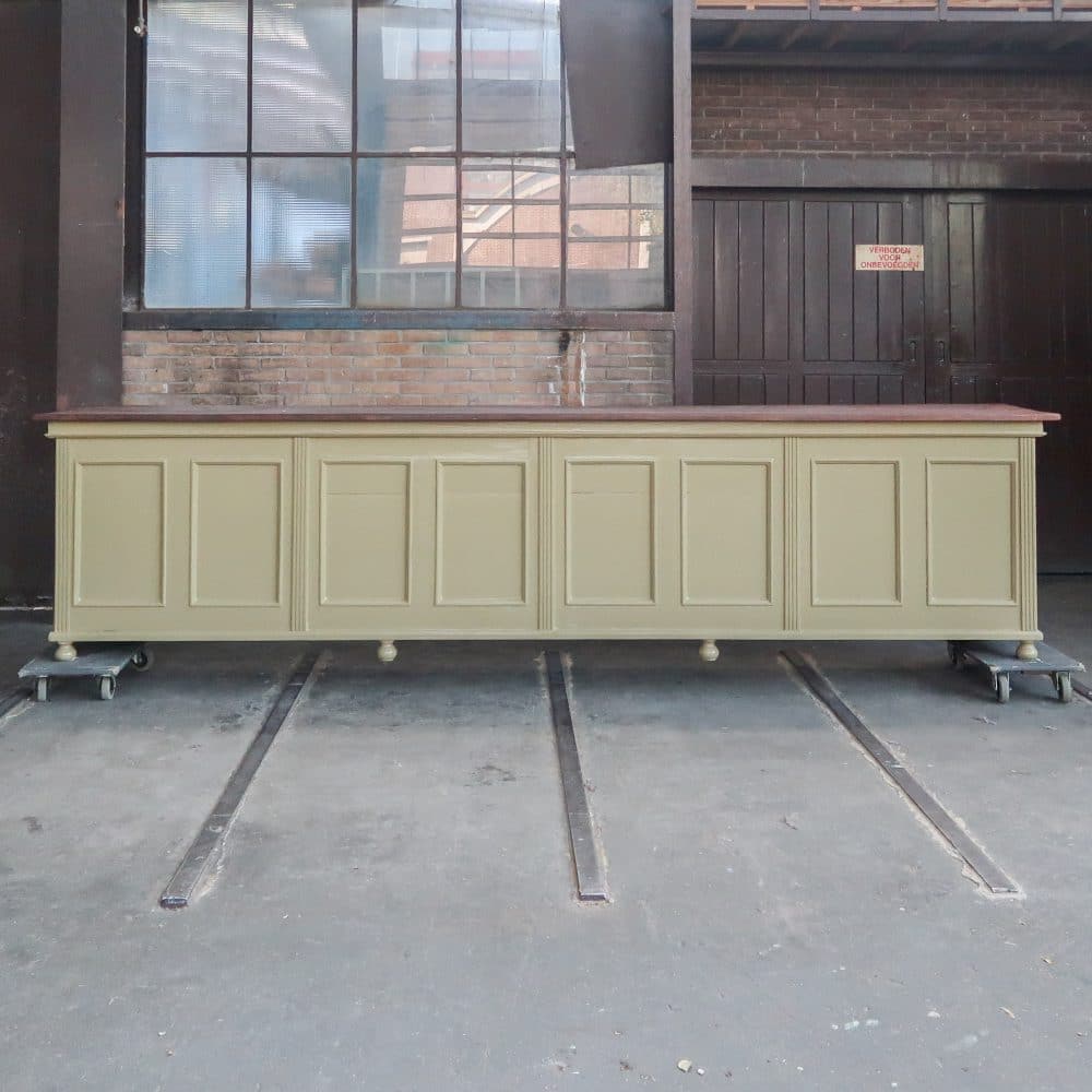 Brocante vitrinekast/dressoir - Afbeelding 11