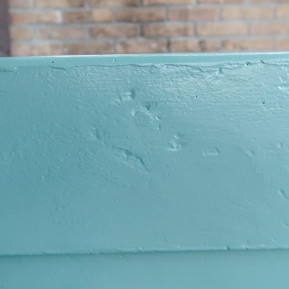 Blauwe houten klepbank - Afbeelding 6
