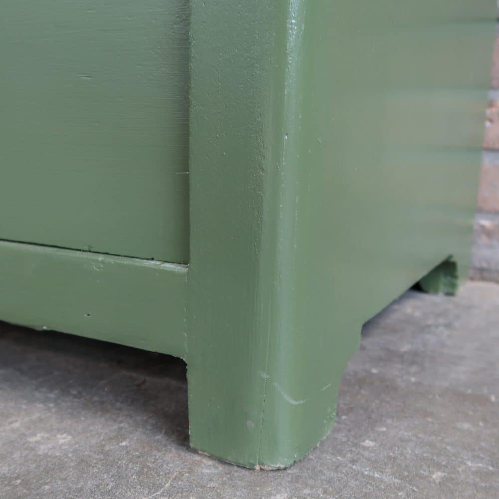 Brocante groene linnenkast - Afbeelding 8
